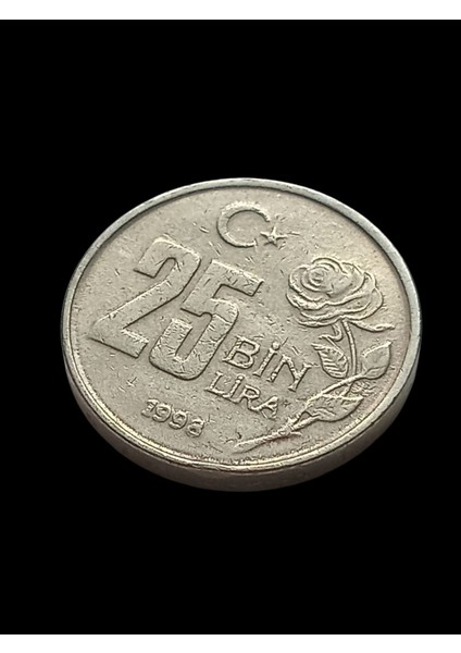 25 Bin Lira 1998 Madeni Koleksiyon Para . Antika Koleksiyon Madeni Para.