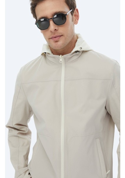 Taş Regular Fit Dik Yaka Casual Dokuma Çift Taraflı Mont