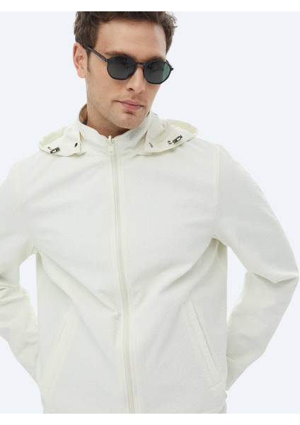Taş Regular Fit Dik Yaka Casual Dokuma Çift Taraflı Mont