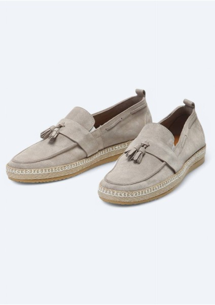 Bej Süet Smart Casual Ayakkabı