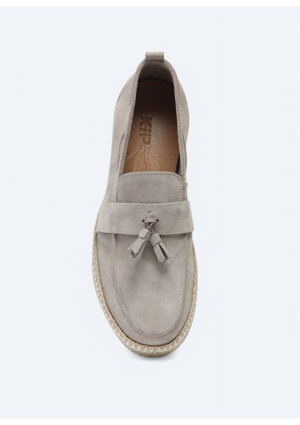 Bej Süet Smart Casual Ayakkabı