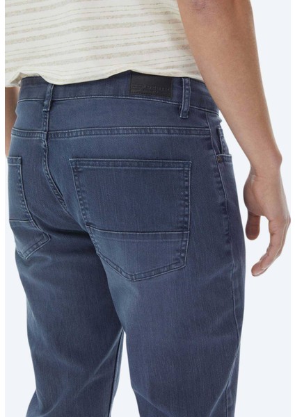 Lacivert Slim Fit Denim Pamuk Karışımlı Pantolon