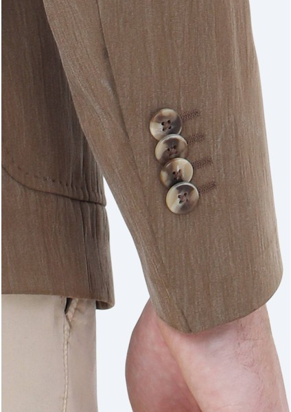 Vizon Düz Modern Fit Ceket