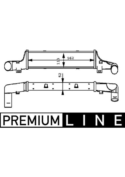 TURBOSARJ RADYATORU MERCEDES E-CLASS W210 S210 A2105001200