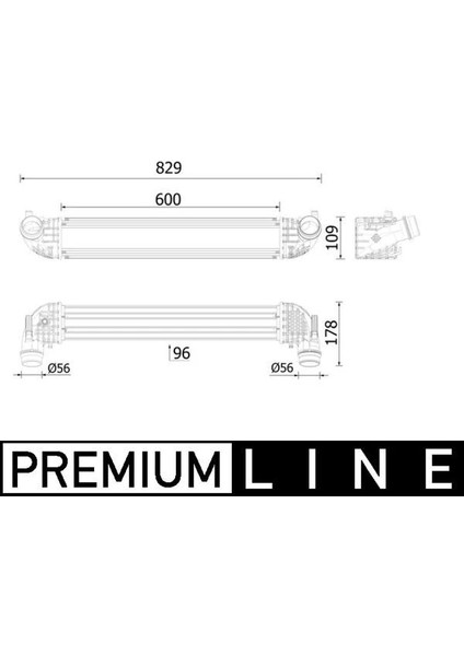 TURBO RADYATÖRÜ INTERCOOLER OPEL ASTRA K 2015-2022 1.6 CDTI DTH-DTN-DTI-DTU 600101111095 39185909 39109105 39075515 13356647