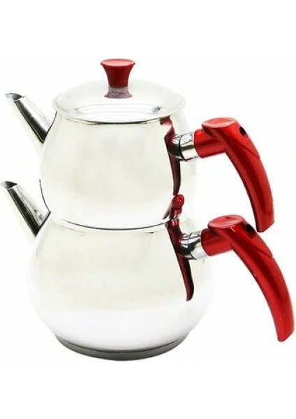 Mini 2lt Küçük Boy Küre Çelik Çaydanlık Seti (4887) modelleri