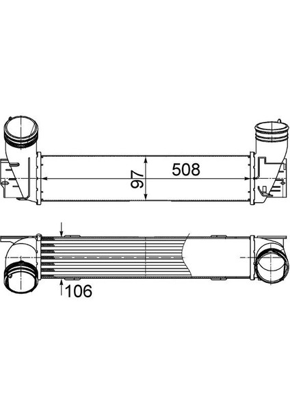 TURBO RADYATORU BMW E90 M57 N57 17517800680