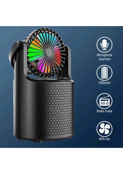 Vantilatörlü Hoparlör Rgb LED Işıklı Fonksiyonel Speaker fiyatları