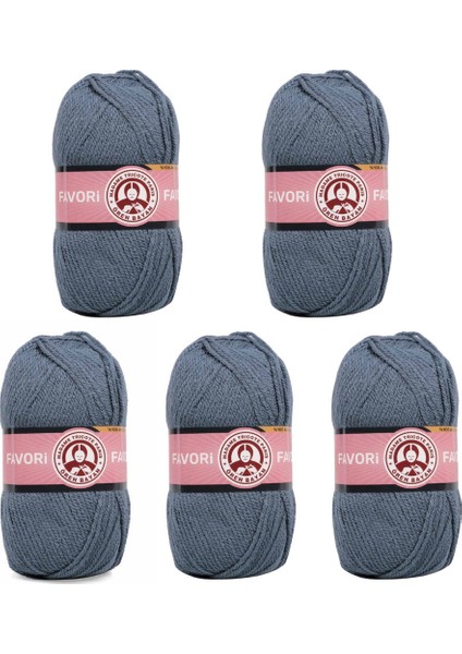 Ören Bayan Favori Örgü İpi - Kömür Mavi - 5'Li Paket - ( Renk Kodu : 018 ) fiyatları