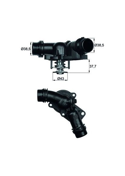 TERMOSTAT 97 C BMW M52 M54 E36 E38 E39 E46 E60 E65 E83 E53 E85 11531437040