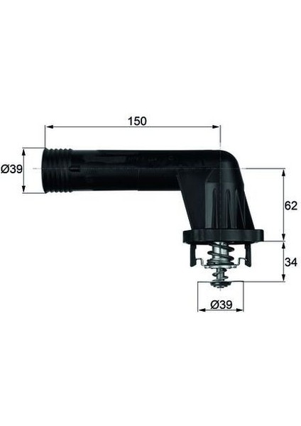 TERMOSTAT 95 C BMW E34 E36 M43 11531739755