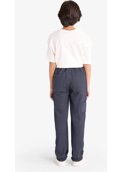 Erkek Çocuk Oversize Geniş Kalıp Beli Lastikli Eşofman Altı G3274A825WN