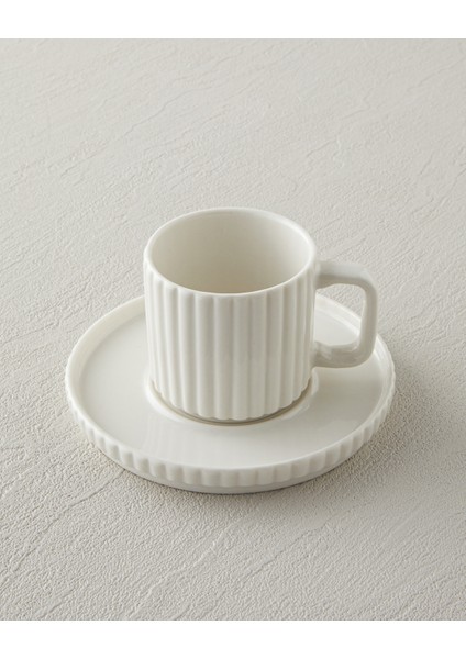 Lunara Porselen 18 Parça 6 Kişilik Çay-Kahve Takımı 170-90 ml Beyaz fırsatları