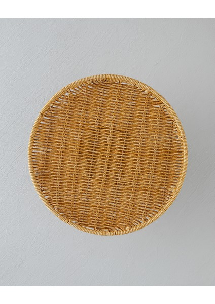 Wicker Plastik Rattan Kek Standı 30 cm Açık Kahverengi fiyatları