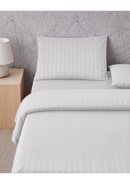 Glossy Kolay Ütülenir Perkal Çift Kişilik Nevresim Takımı 200X220 cm Beyaz fiyatları