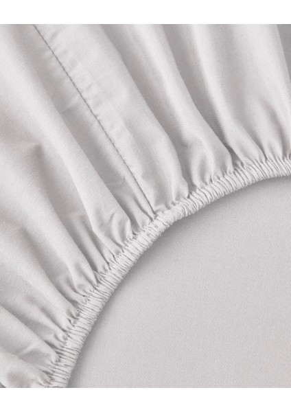 Glossy Kolay Ütülenir Perkal Çift Kişilik Nevresim Takımı 200X220 cm Beyaz