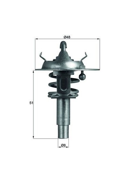 TERMOSTAT 90 C MERCEDES M271 KOMPRESSOR W203 S203 CL203 W204 S204 C209 A209 W211 S211 W212 R171 A2712000015
