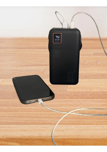 Outdoor Ultra Dayanıklı Uzun Ömürlü Powerbank Hızlı Şarj Destekli 22.5W 60000 Mah Powerbank Kamp Karavan Çadır fiyatları