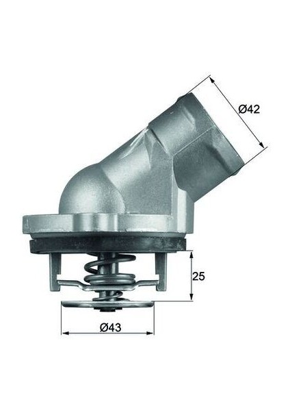 TERMOSTAT 87 C MERCEDES M112 W202 W203 CL203 W210 W211 W220 A1122030275