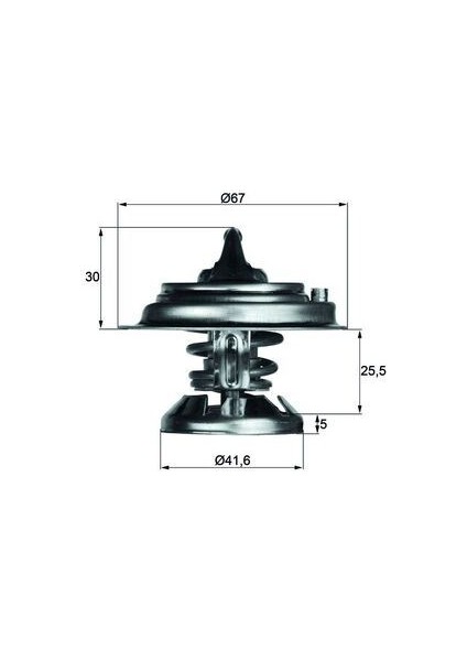 TERMOSTAT 85 C MERCEDES OM601 OM602 OM603 OM605 OM611 OM612 W124 W201 W210 W460 W461 W463 B901B904 A6012000015