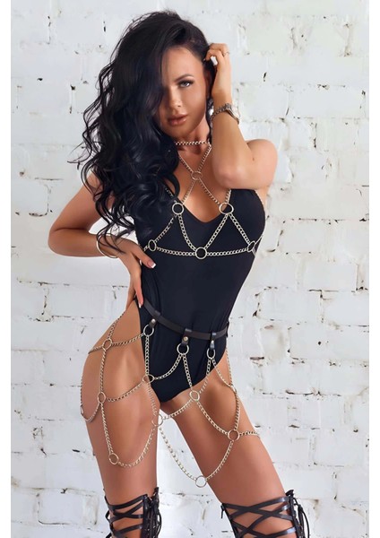Zincirli Seksi Vücut Takısı - APFT475