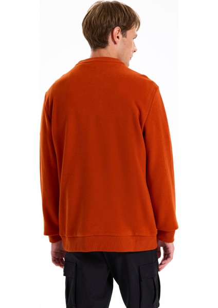 Bisiklet Yaka Düz Kiremit Erkek Sweatshırt J5WM-SWT7221 indirimleri