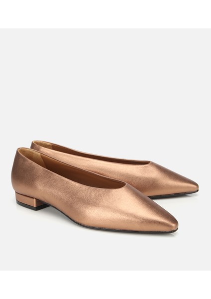 01AYH316500A470 KADIN Deri Bronz Sivri Burunlu Babet fiyatları