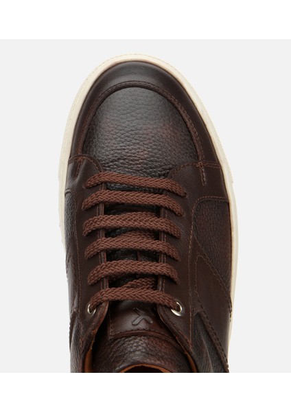 02AYH312150A480 ERKEK Deri Kahverengi Yumuşak Dokulu Kalın Tabanlı Spor Ayakkabı indirimleri