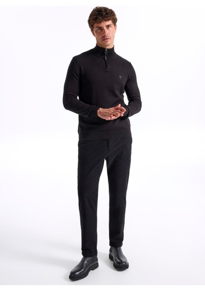 Bato Yaka Basic Düz Siyah Erkek Kazak F5WM-KZK 2555 fiyatları