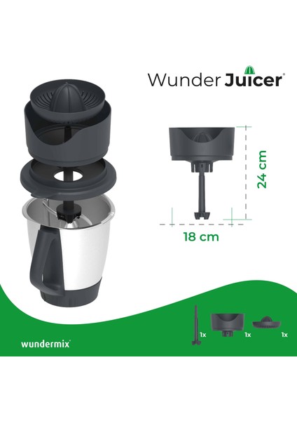 Wundermix Wunderjuicer Thermomix Mutfak Robotu Tm6 ve Tm5 Için Narenciye Sıkacağı Başlığı fırsatları