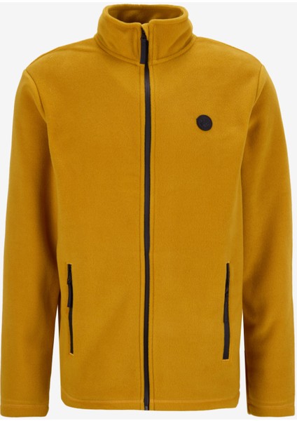 D5WM-SWT3301 Hardal Dik Yaka Basic Düz Erkek Polar Sweatshırt fiyatları