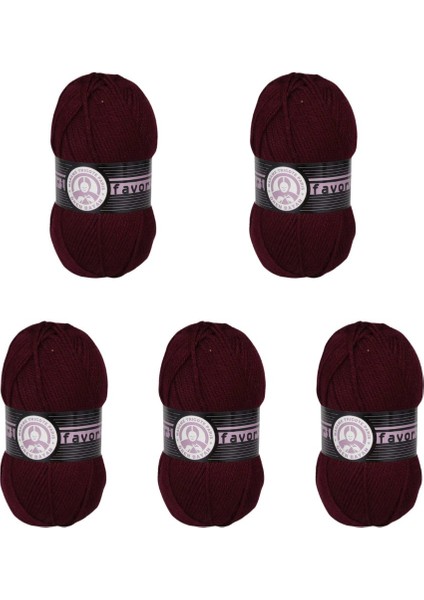 Ören Bayan Favori Örgü İpi - Bordo - 5'Li Paket - ( Renk Kodu : 035 ) fiyatları