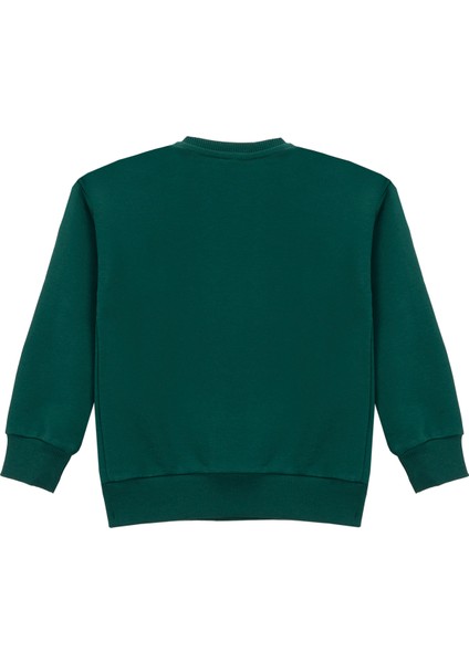 Baskılı Erkek Çocuk Koyu Yeşil Sweatshırt D5WB-SWT3046 fiyatları
