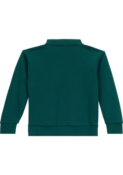 Baskılı Erkek Çocuk Koyu Yeşil Sweatshırt D5WB-SWT3046 fırsatları