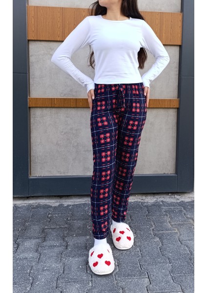 Süet Kışlık Yumuşak Dokulu Kadın Pijama