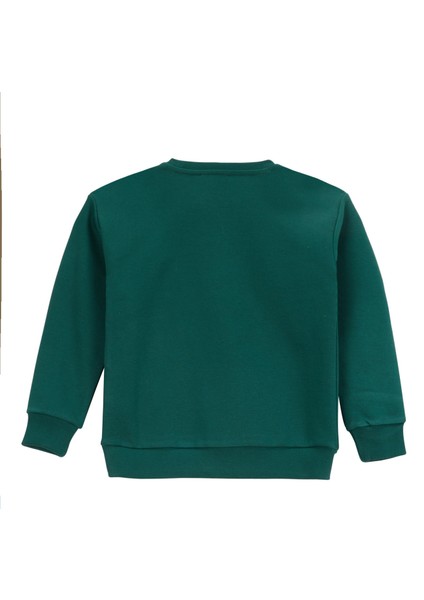 Baskılı Erkek Çocuk Koyu Yeşil Sweatshırt D5WB-SWT3044 fiyatları