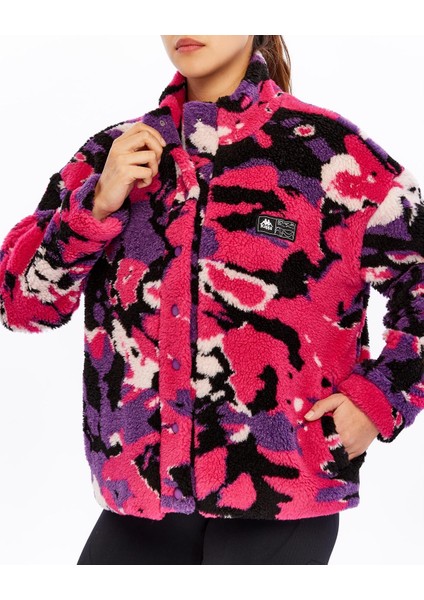 Authentic Neplina Kadın Bordo-Lacivert Regular Fit Sherpa modelleri