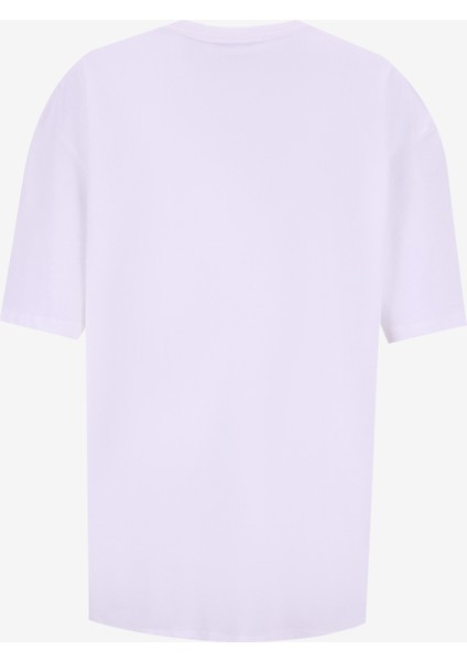 Bisiklet Yaka Taşlı Beyaz Kadın T-Shirt F5WL-TST0246 modelleri