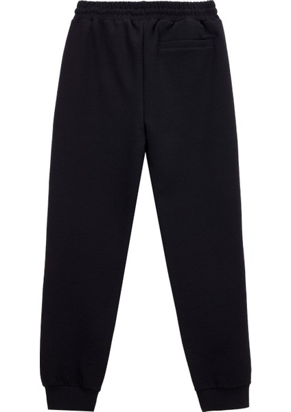 D5WM-EA3985 Siyah Relaxed Düz Erkek Eşofman Altı modelleri