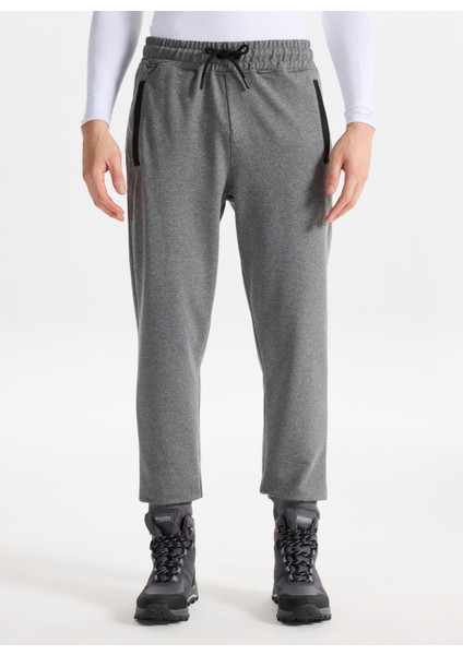 D3WM-EA7 Antrasit Melanj Standart Düz Erkek Eşofman Altı fiyatları