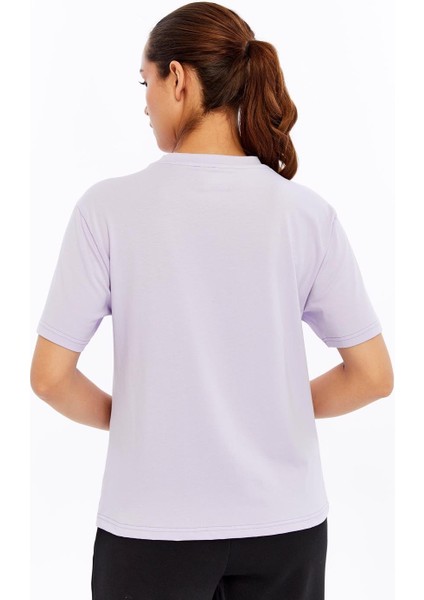 Nadya Kadın Mor Regular Fit Tişört fırsatları