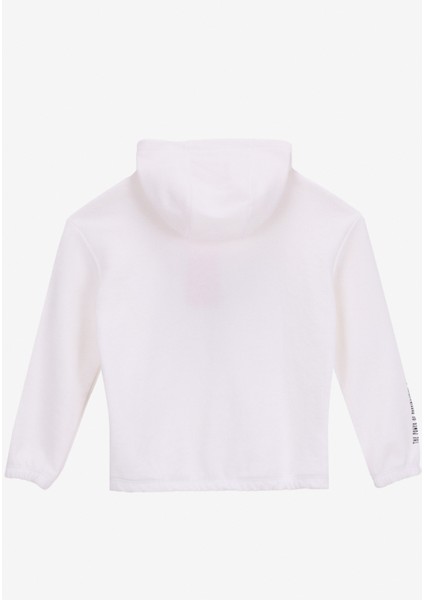 Baskılı Kız Çocuk Ekru Sweatshırt BRB5WG-SWT6634 fiyatları