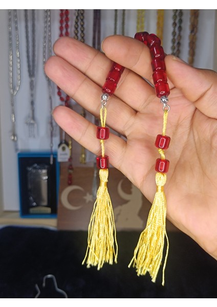 3 Lü Set (Tesbih,zaza,maskot) Ateş