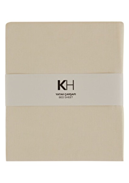 Basic Pamuk Çift Kişilik Düz Çarşaf Ekru fiyatları