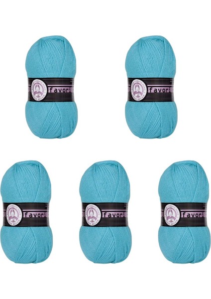 Ören Bayan Favori Örgü İpi - Turkuaz - 5'Li Paket - ( Renk Kodu : 023 ) fiyatları