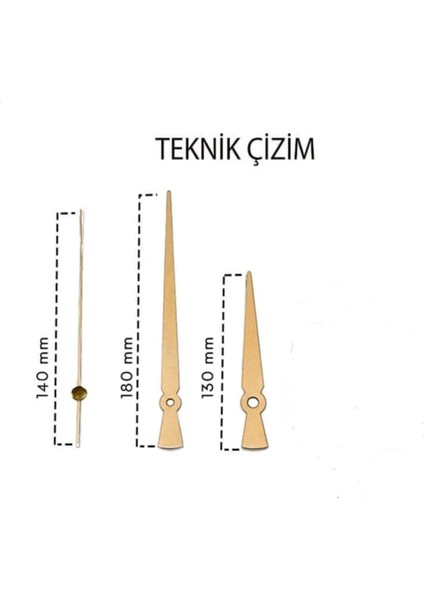 Saat Mekanizması, Akar Sessiz Duvar Saati Mekanizması, 14 mm Şaft, Akrep-Yelkovan-Saniye-(ASKILI) fırsatları