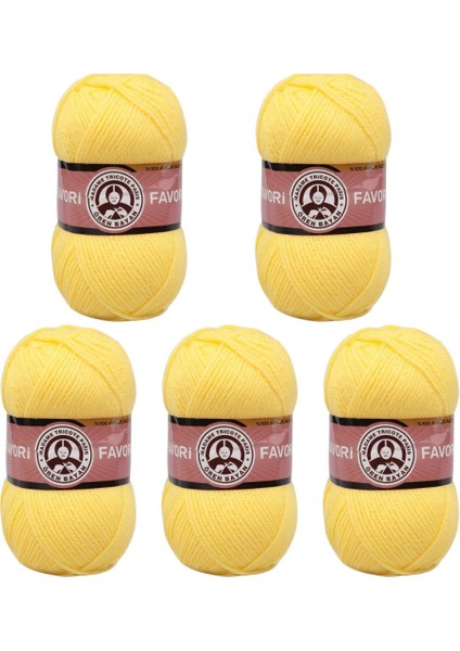Ören Bayan Favori Örgü İpi - Sarı - 5'Li Paket - ( Renk Kodu : 028 ) fiyatları