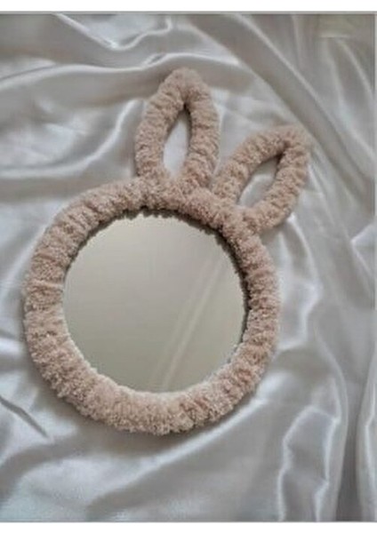 Tavşan Kulak Ayna Çift Taraflı Yuvarlak Tasarım Ahşap 20x30 cm fırsatları