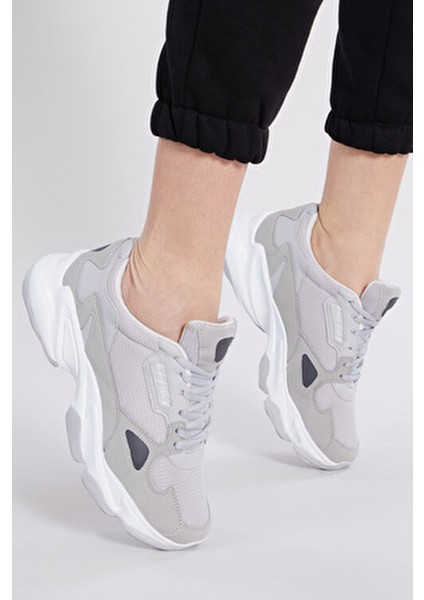 Spor Ayakkabı Düz Taban Suni Deri Malzeme Gri Renk 43 Numara fiyatları