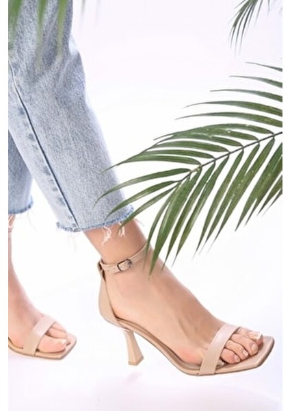 Kadın Topuklu Ayakkabı Stiletto Tasarım Suni Deri Yazlık 8 cm Topuk modelleri